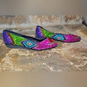 frankie and baby sequin beaded Flats